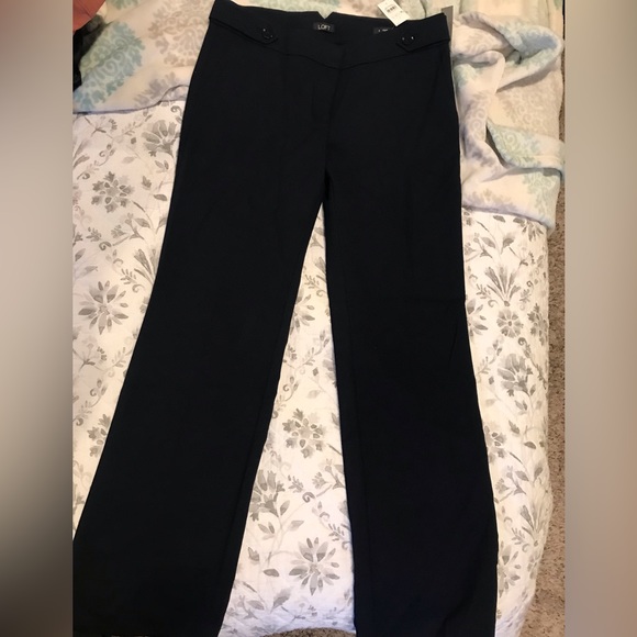 Ann Taylor loft size 6 dark blue, “Marissa” work pant. Straight leg. - Picture 2 of 3